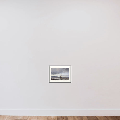 Along the Coast framed — shown to scale