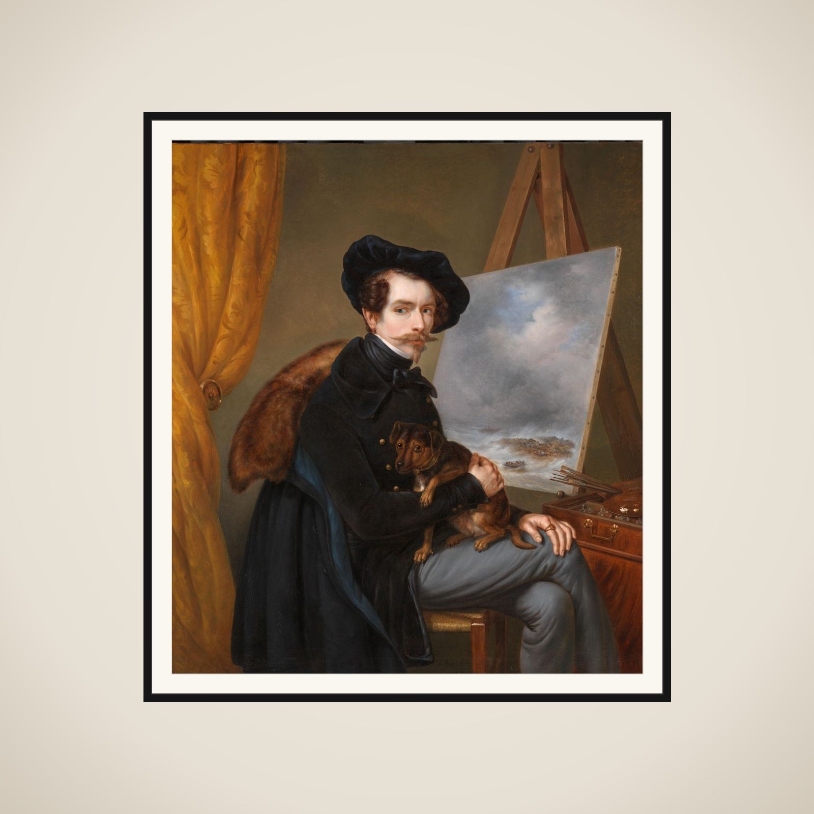 Self-Portrait framed