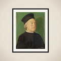Portrait of een man framed
