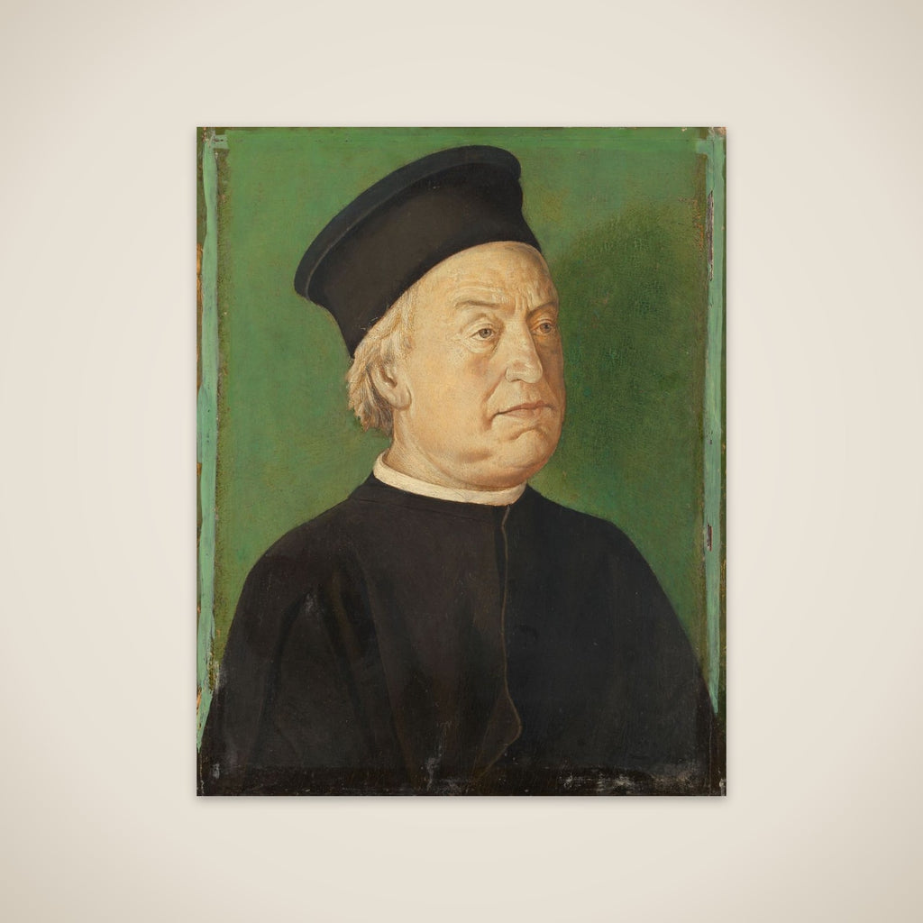 Portrait of een man unframed print