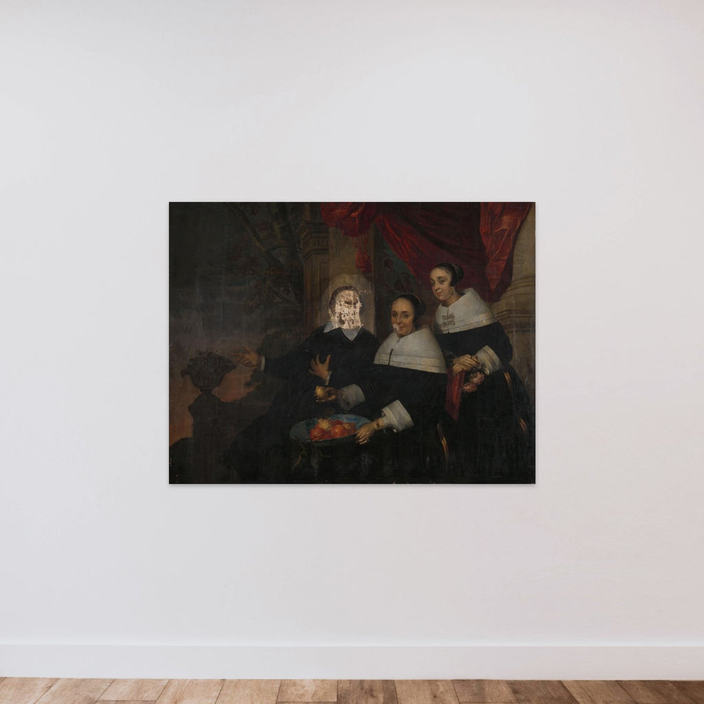 Portrait of a Family unframed — shown to scale
