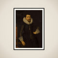 Portrait of Pieter Boudaen Courten (1594-1668) framed