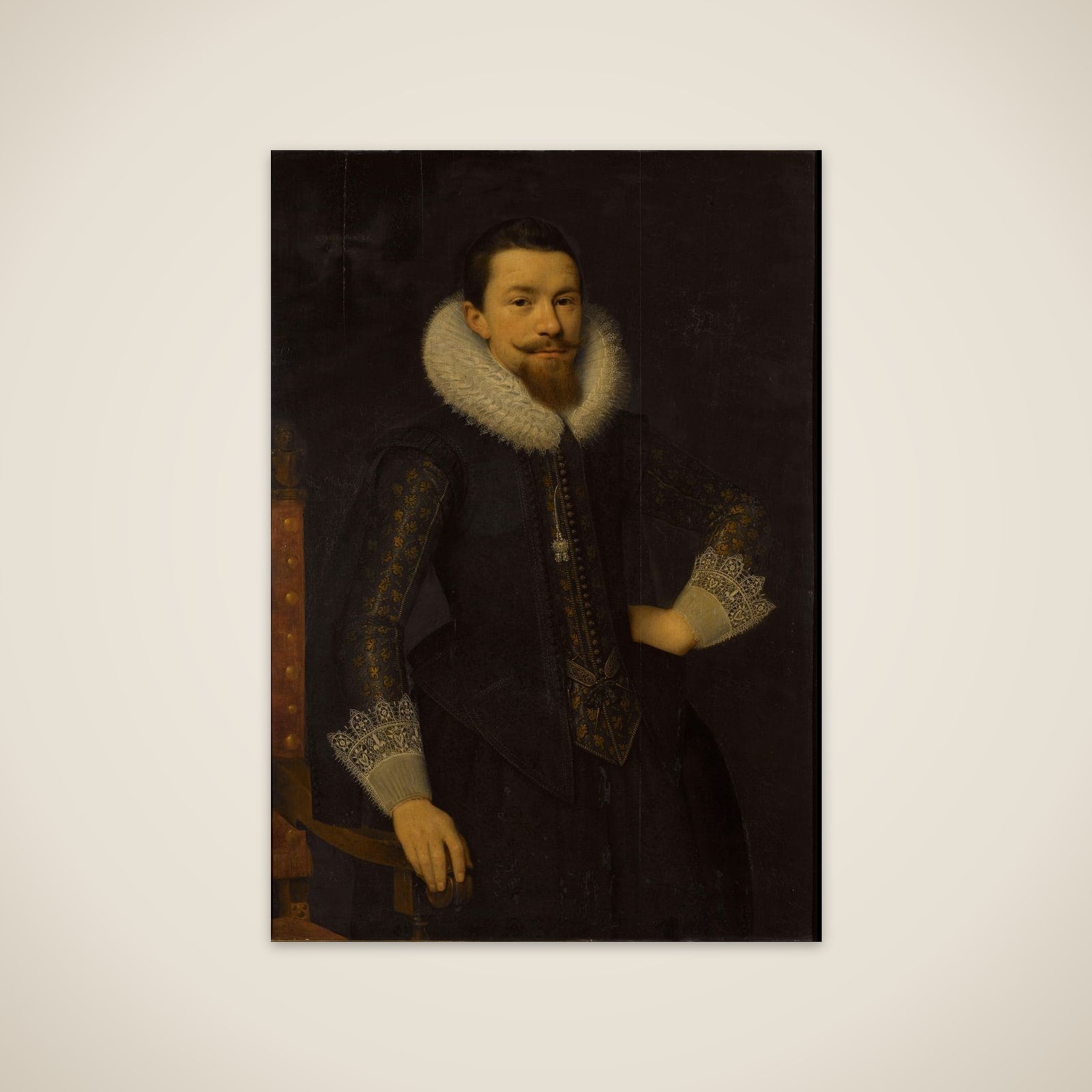 Portrait of Pieter Boudaen Courten (1594-1668) unframed print