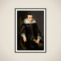 Portrait of a Man, possibly Walterus Fourmenois (1596-1653) framed