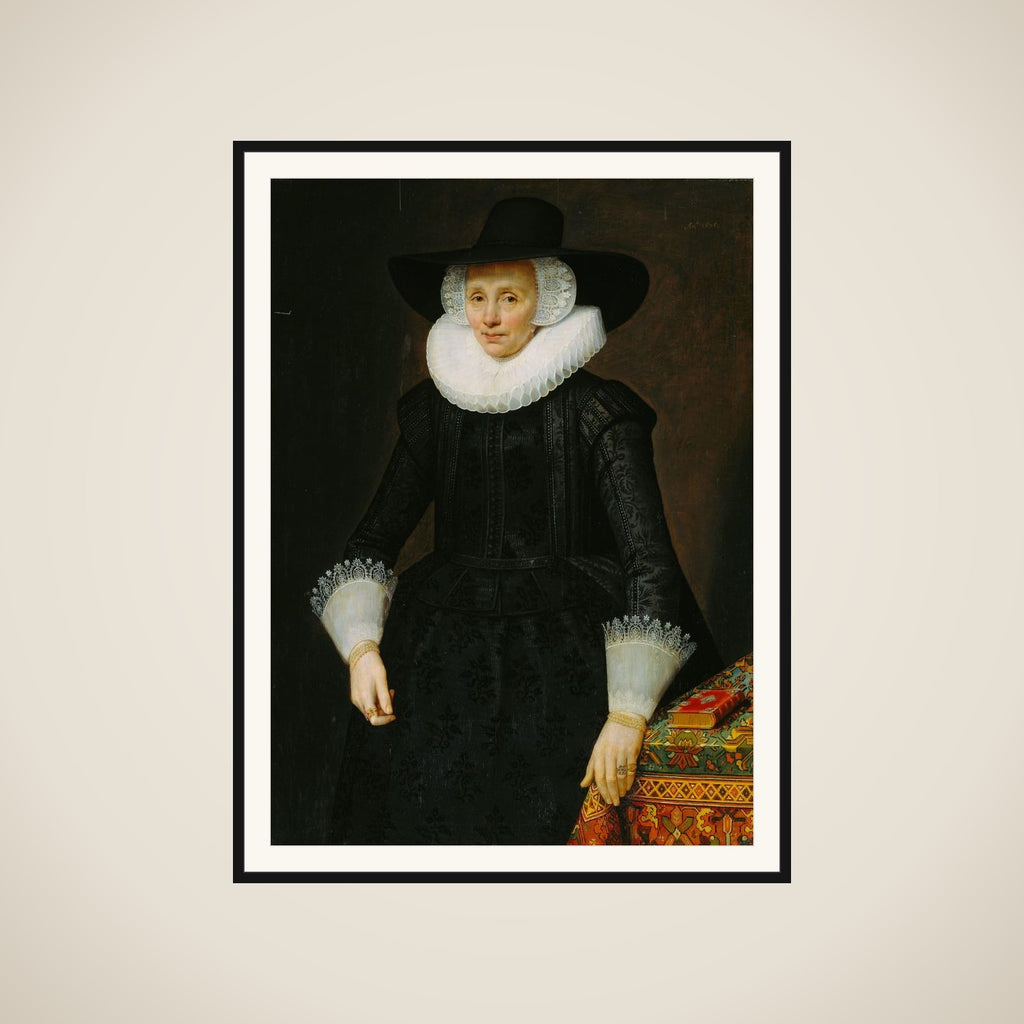 Portrait of Margarita Courten (1564-1640) framed