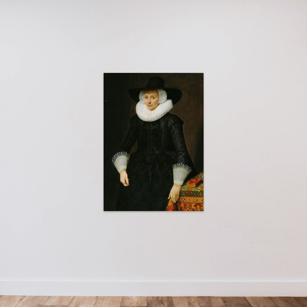 Portrait of Margarita Courten (1564-1640) unframed — shown to scale