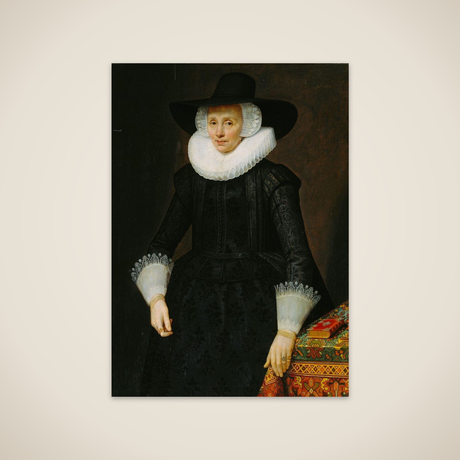 Portrait of Margarita Courten (1564-1640) unframed print