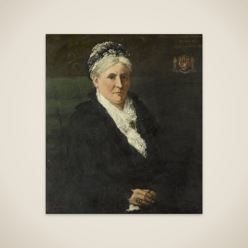 Maria Hermina Heemskerk (1827-1908). Echtgenote van Menno David Graaf van Limburg Stirum unframed print