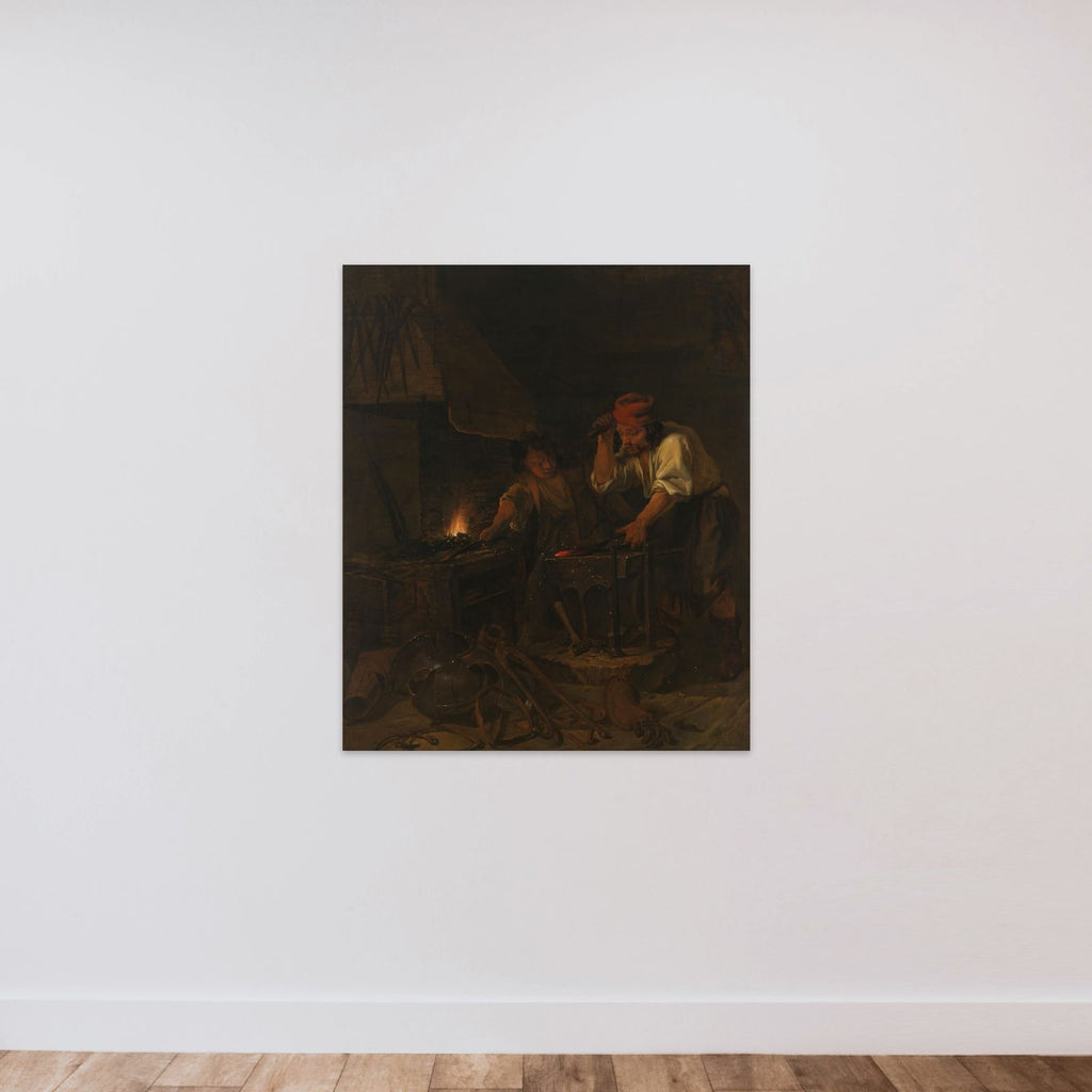 The Weaponsmith unframed — shown to scale