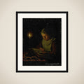 Old Woman Reading framed