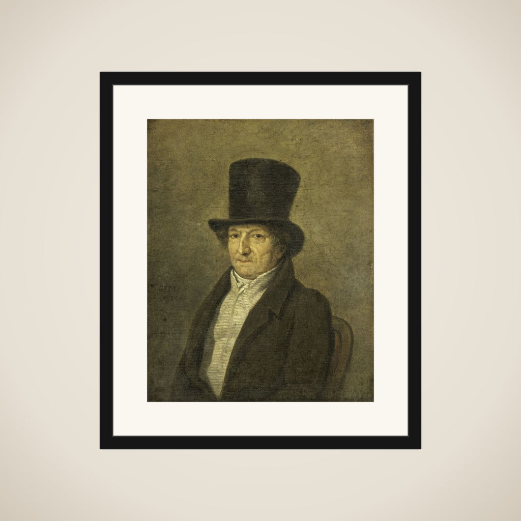 Portrait of Jean Bernard, Art Collector and Painter in Amsterdam framed