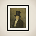 Portrait of Jean Bernard, Art Collector and Painter in Amsterdam framed