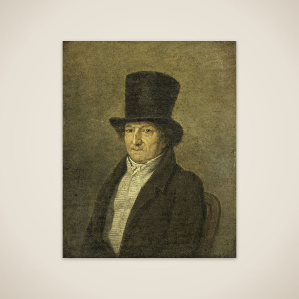 Portrait of Jean Bernard, Art Collector and Painter in Amsterdam unframed print