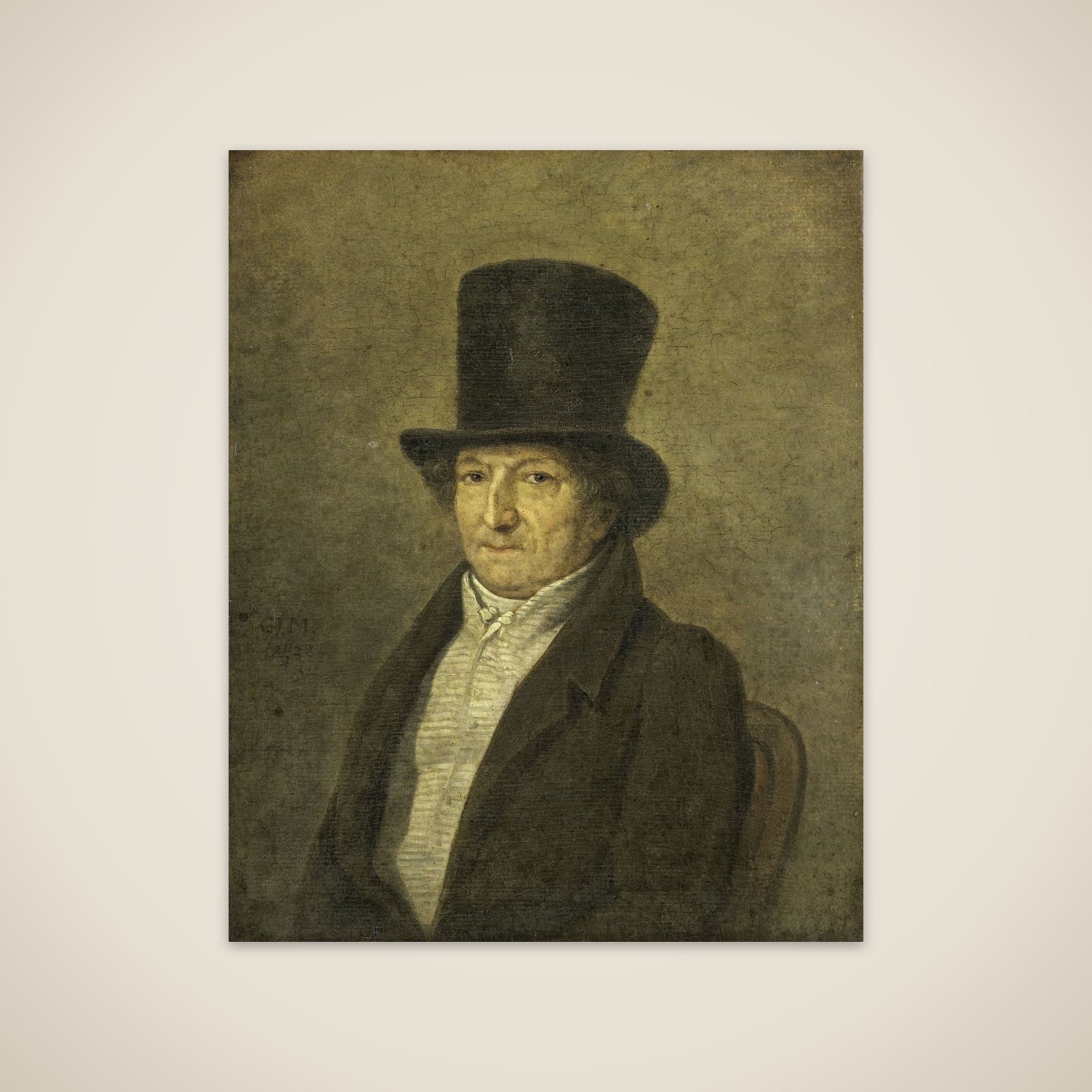 Portrait of Jean Bernard, Art Collector and Painter in Amsterdam unframed print