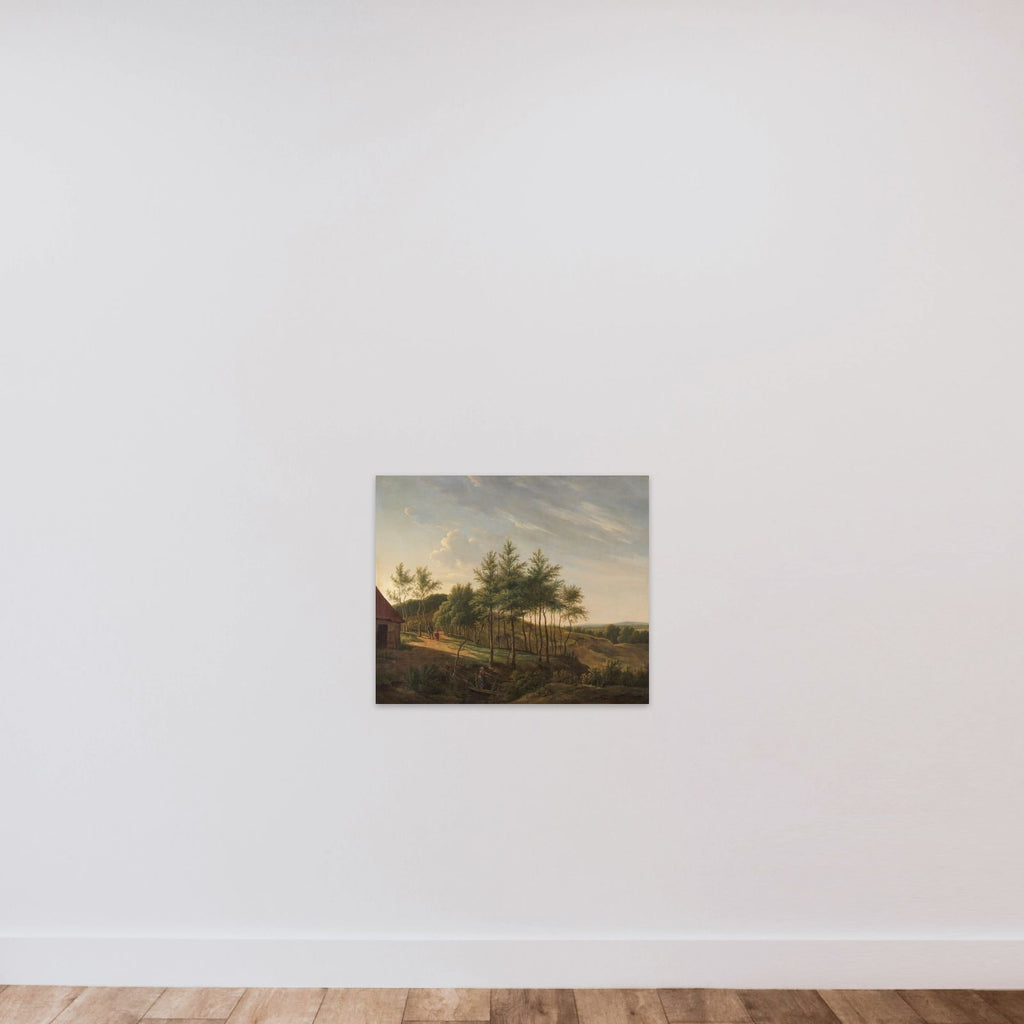 Hilly Landscape unframed — shown to scale