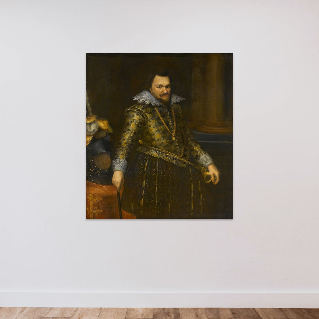 Portrait of Philips Willem (1554-1618), Prince of Orange unframed — shown to scale