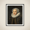 Portrait of Volckera Claesdr Knobbert (1554-1634) framed