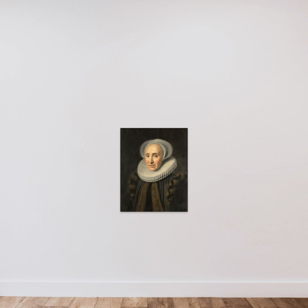 Portrait of Volckera Claesdr Knobbert (1554-1634) unframed — shown to scale