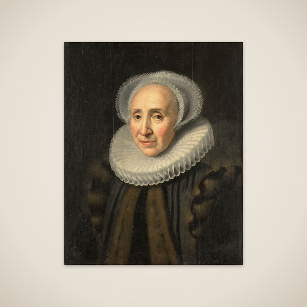 Portrait of Volckera Claesdr Knobbert (1554-1634) unframed print