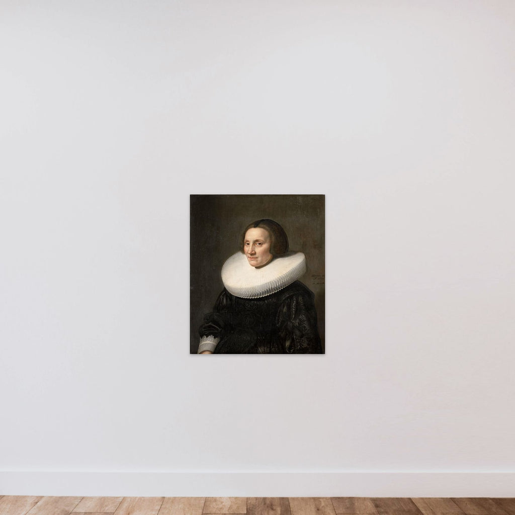 Portrait of Caecilia van Beresteyn (1589-1661) unframed — shown to scale