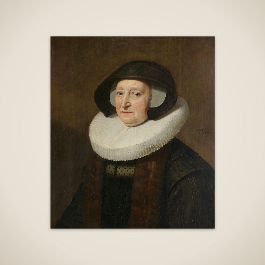 Portrait of Maria Petitpas (?-1640) unframed print