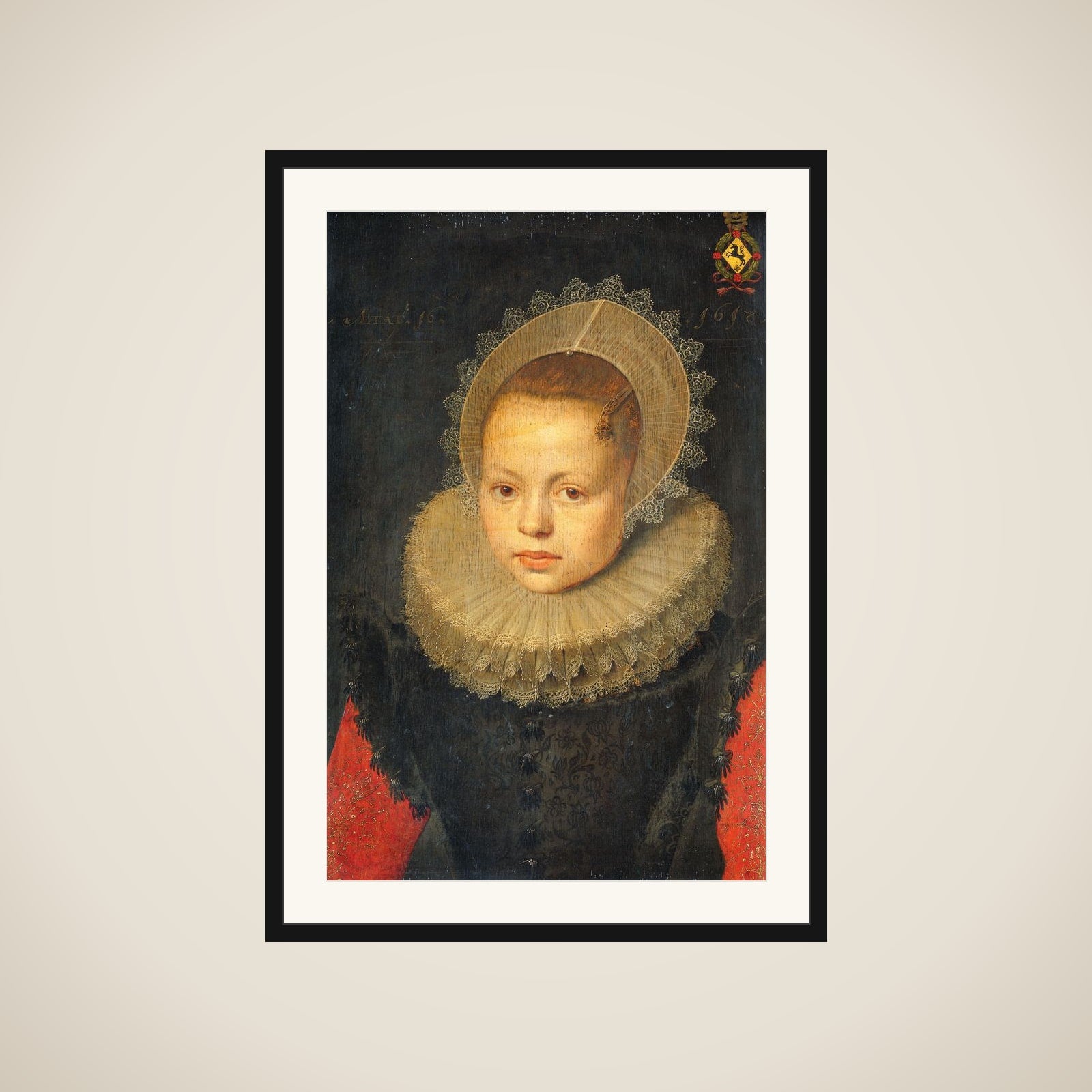 Portrait of Corvina Hezenbroek van Hofdijck (1602-67) framed