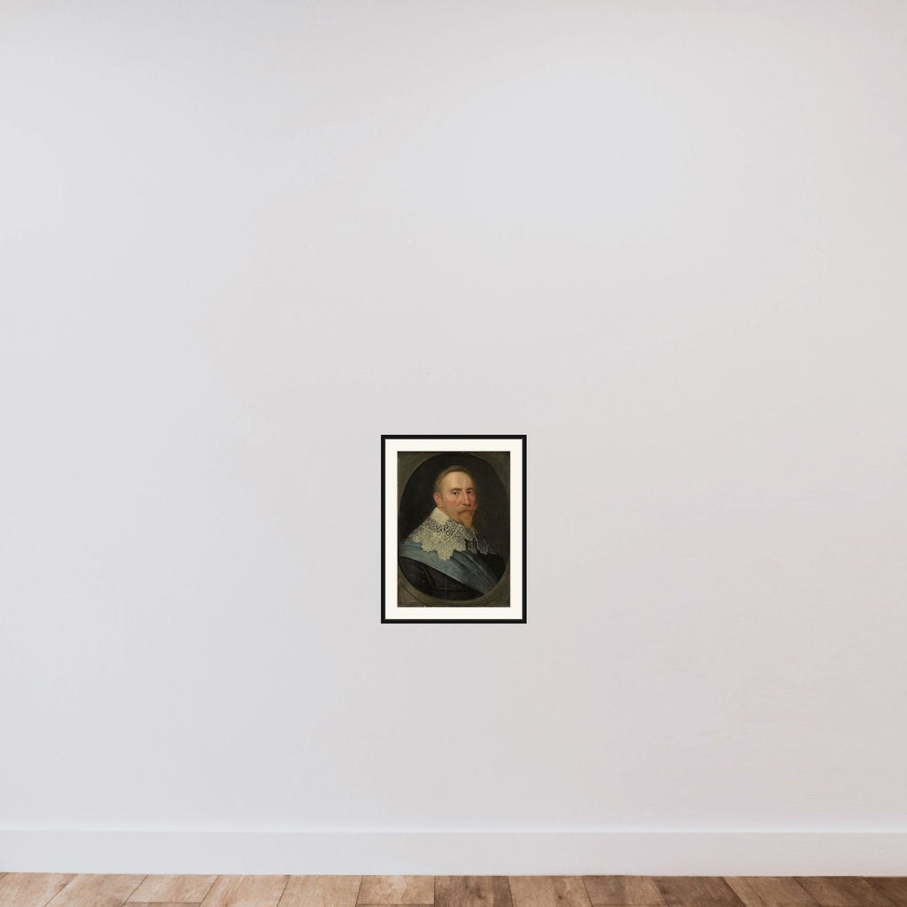 Portrait of Gustav II Adolf (1594-1632), King of Sweden framed — shown to scale