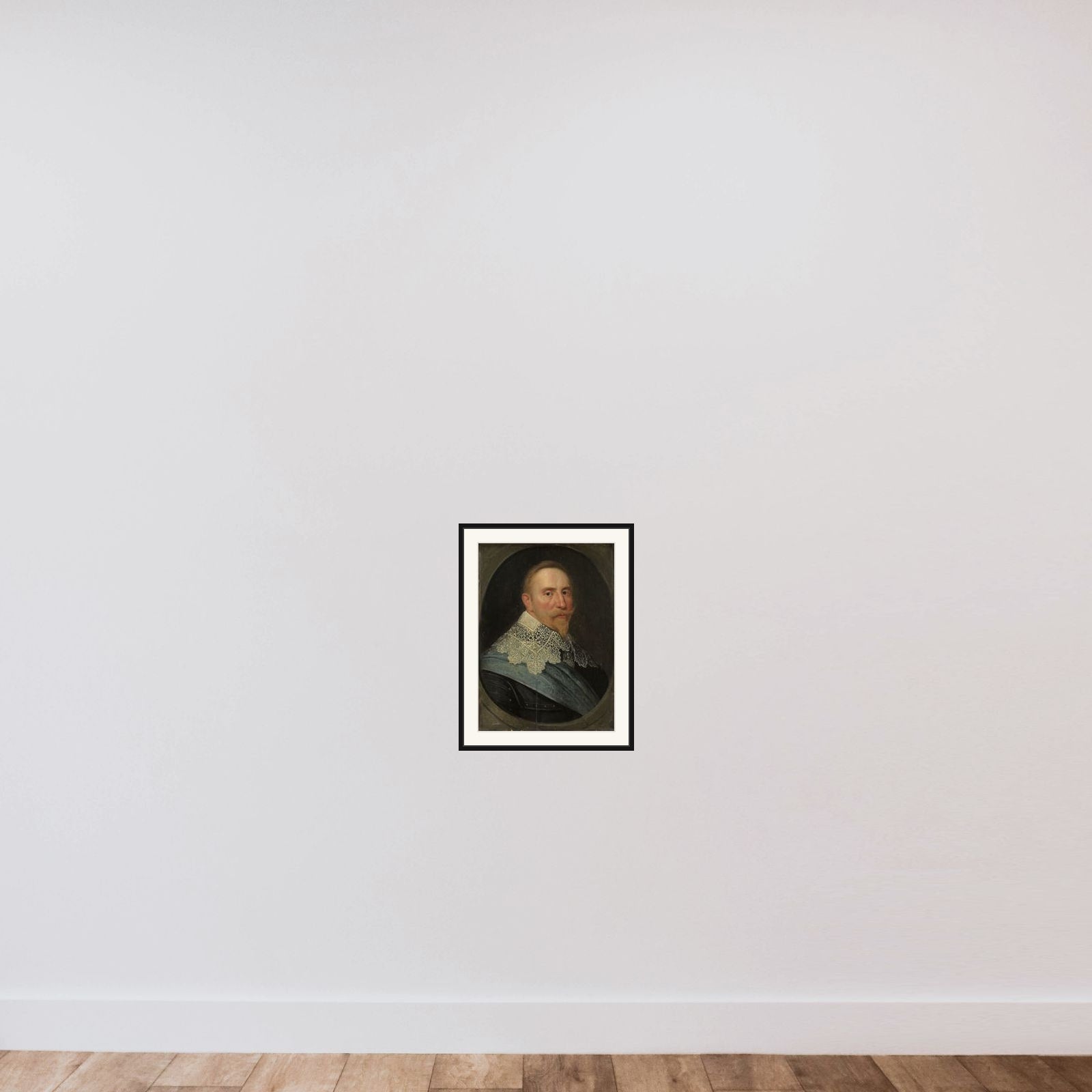 Portrait of Gustav II Adolf (1594-1632), King of Sweden framed — shown to scale