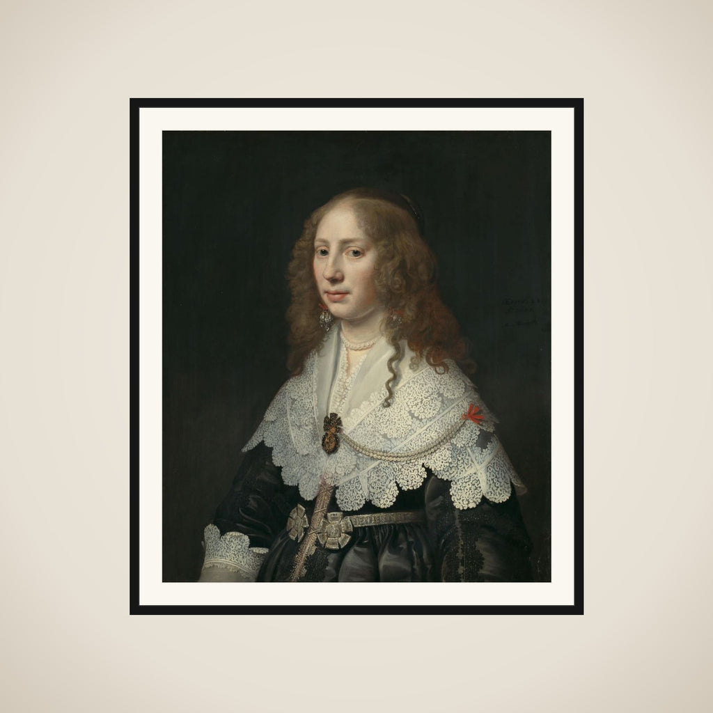 Portrait of Aegje Hasselaer (1617-64) framed