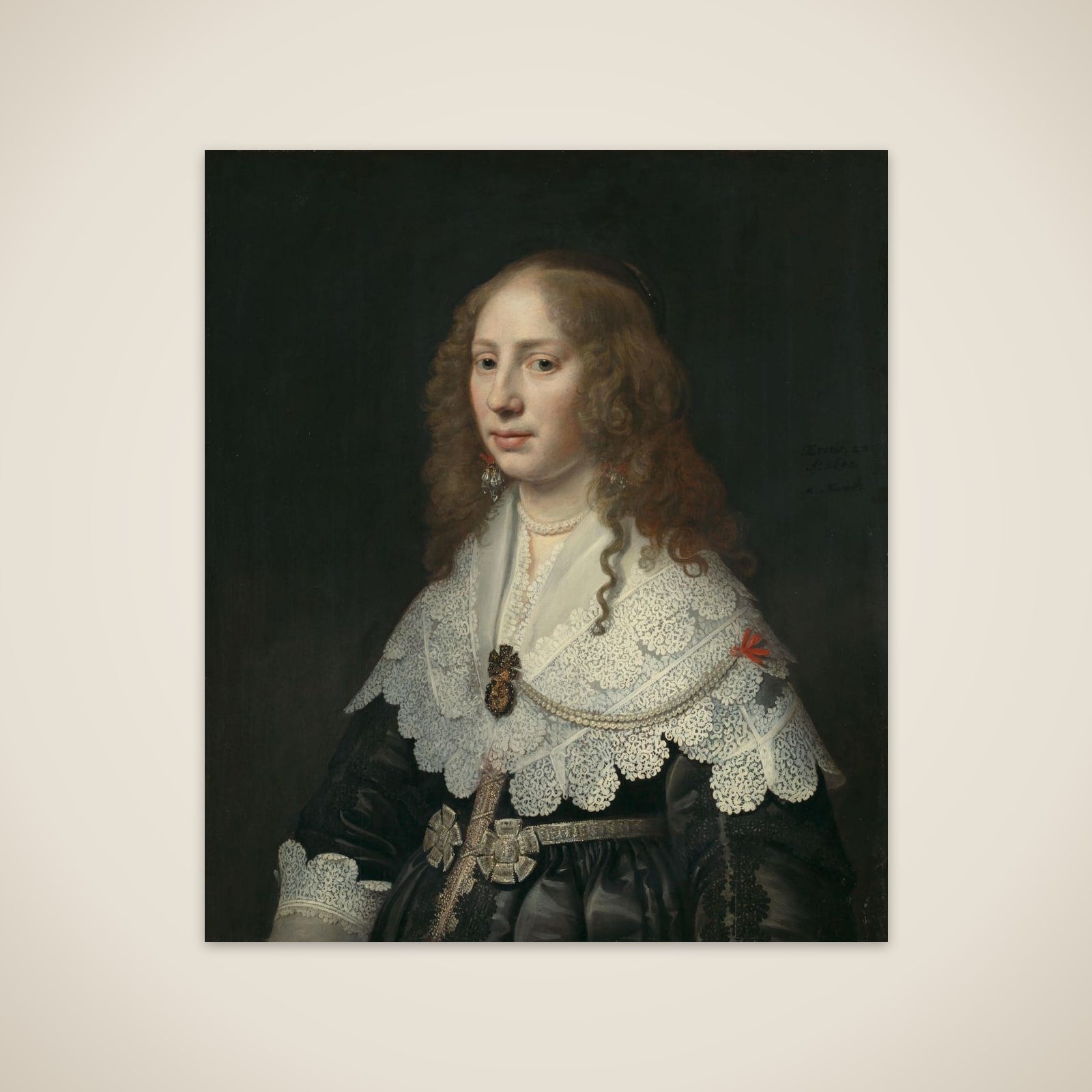 Portrait of Aegje Hasselaer (1617-64) unframed print