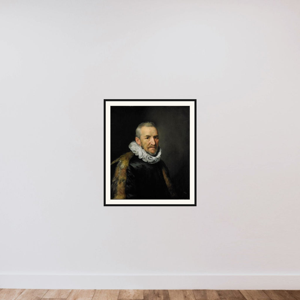 Portrait of a Man framed — shown to scale
