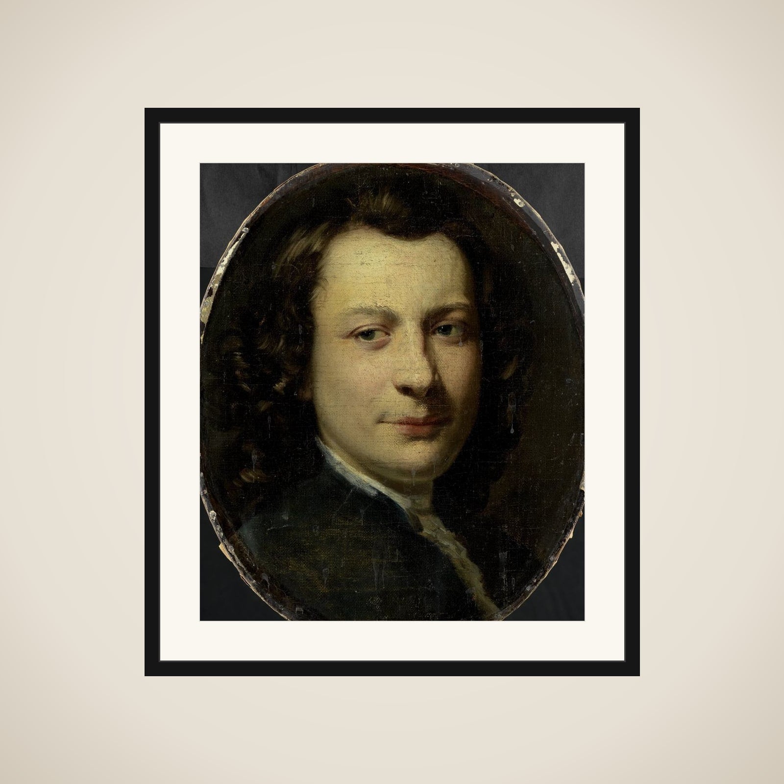 Portrait of George van der Myn, Painter framed