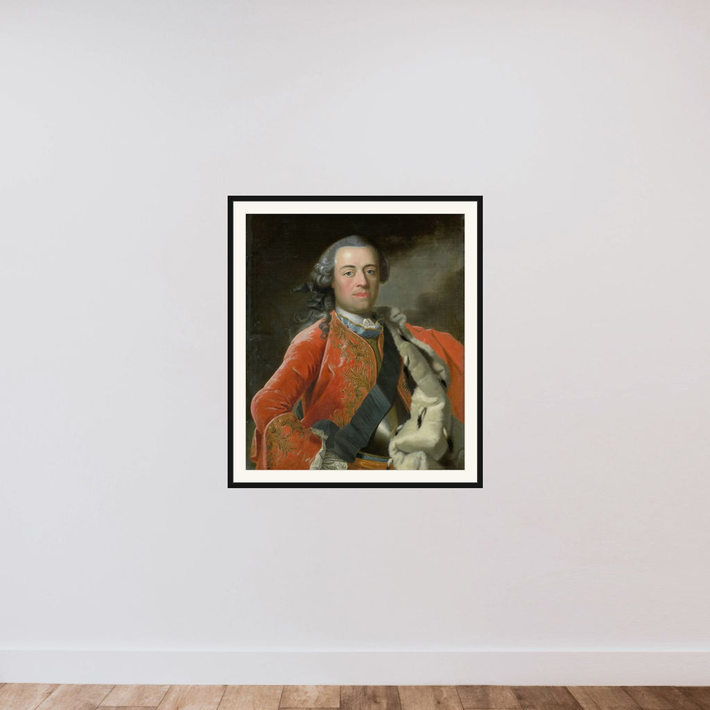 Portrait of William IV, Prince of Orange framed — shown to scale