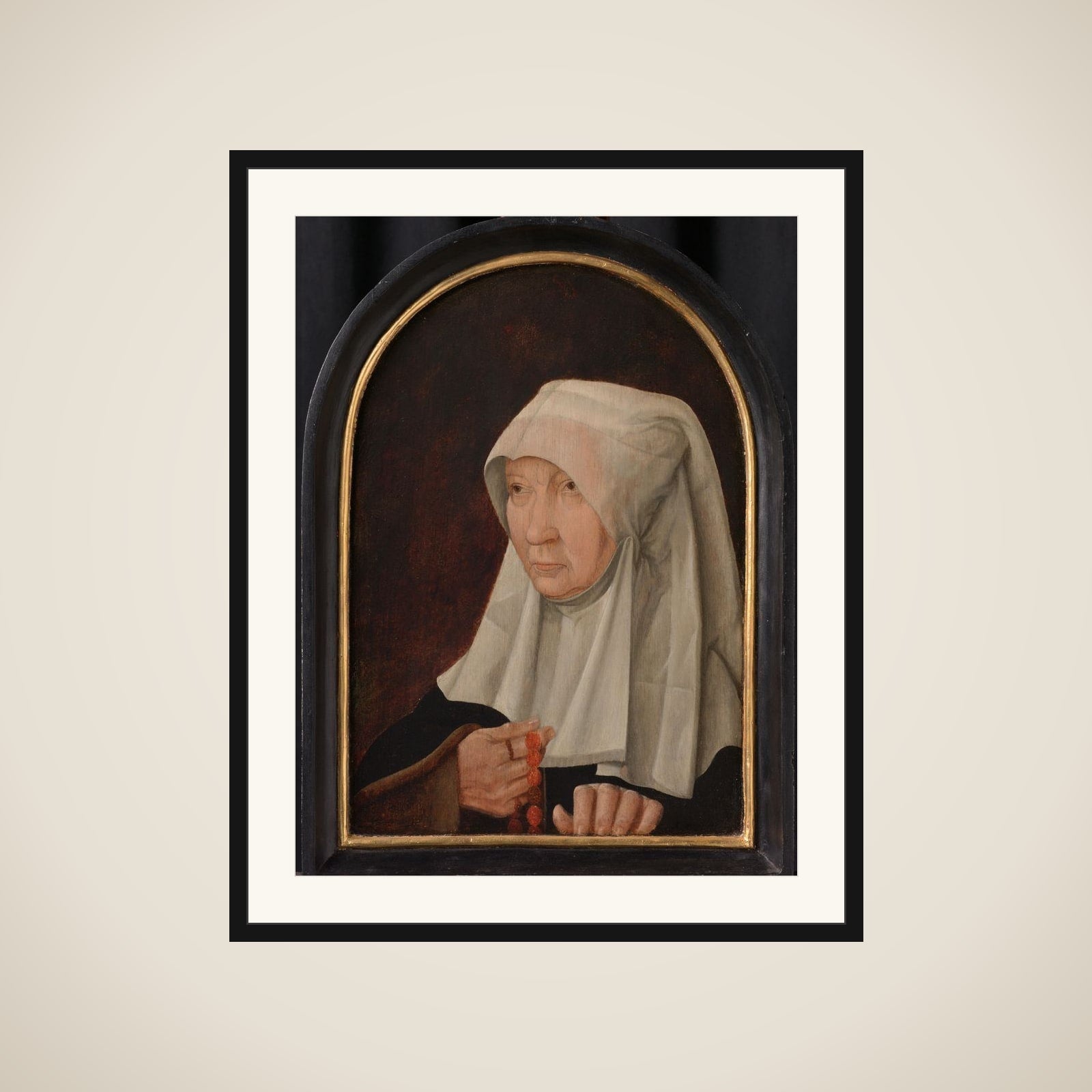 Portrait of Jacomina Claesdr van Ruyven (died 1509), Wife of Arent Franckensz van der Meer framed