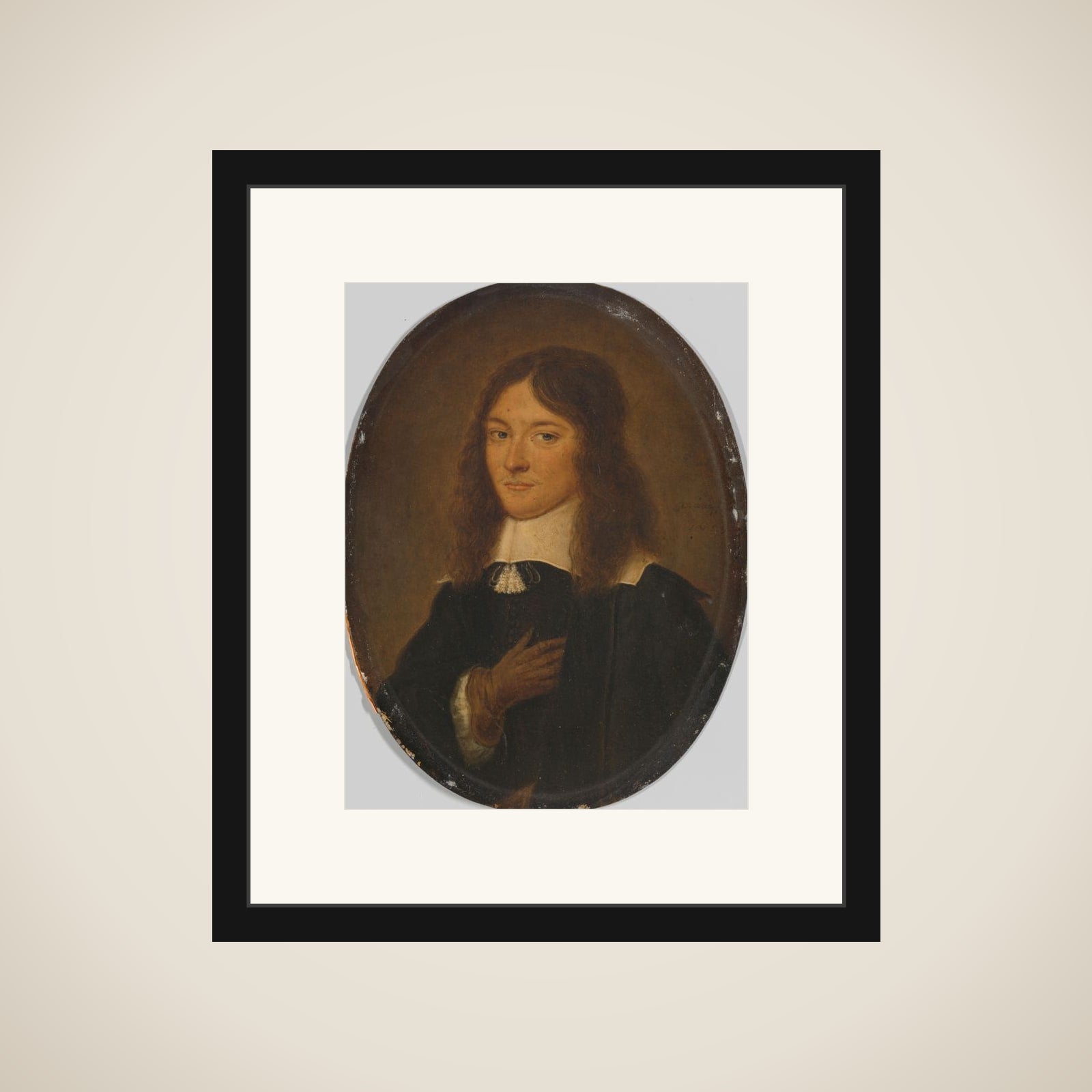 Portrait of a Young Man framed
