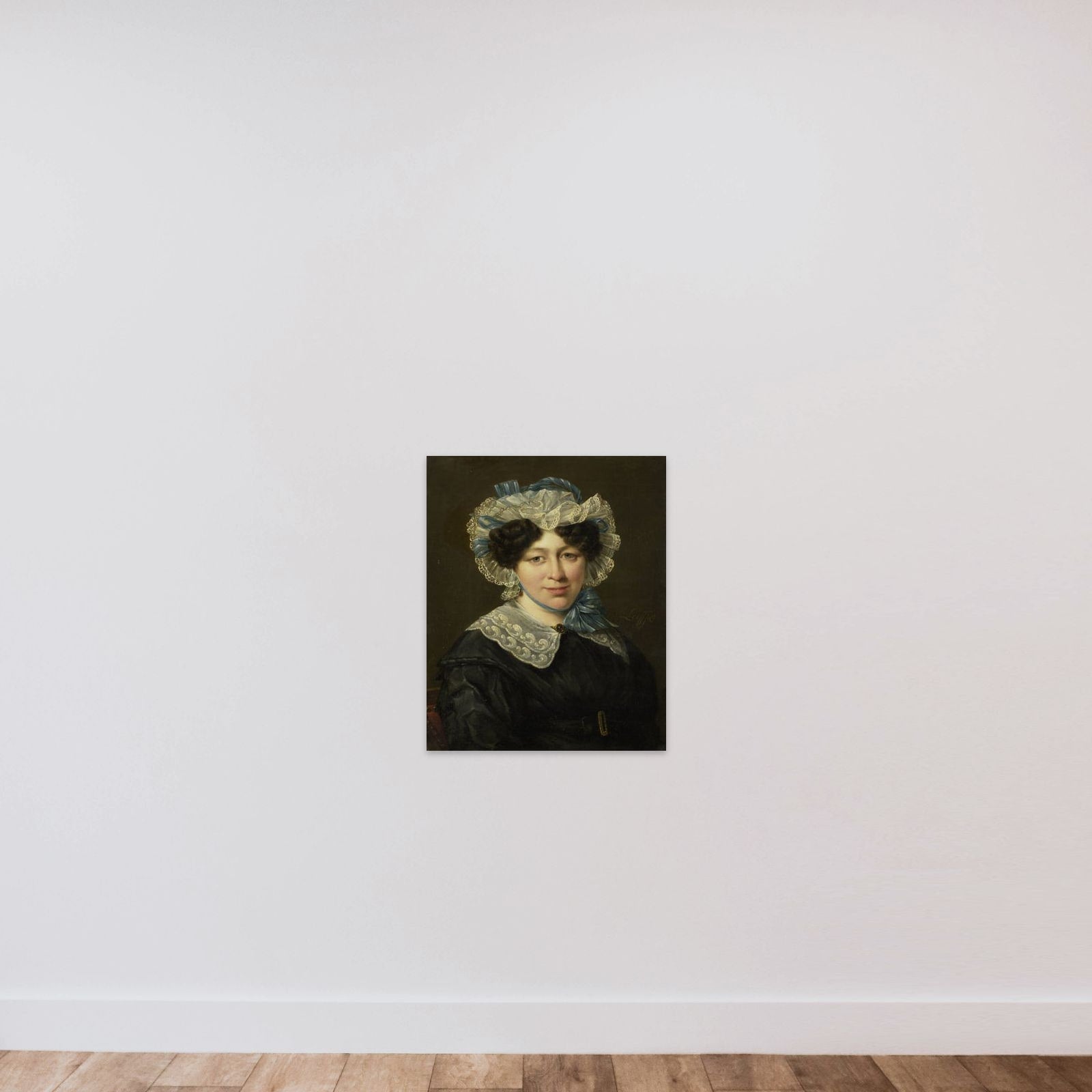 Portrait of Maria Adriana van der Sluys, Wife of Hermanus Martinus Eekhout unframed — shown to scale