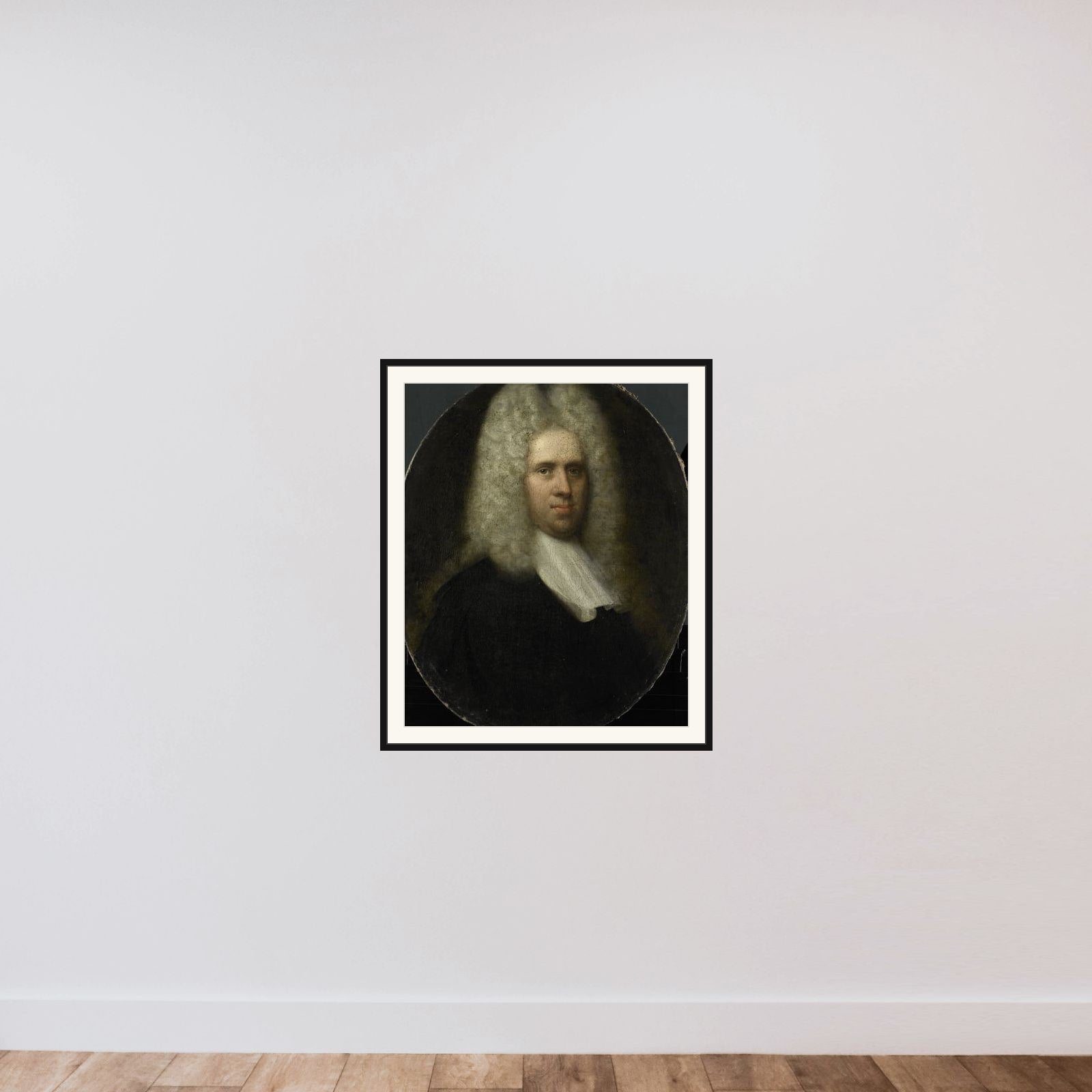 Portrait of Johan Arnold Zoutman, Husband of Anna Margaretha van Petcum framed — shown to scale
