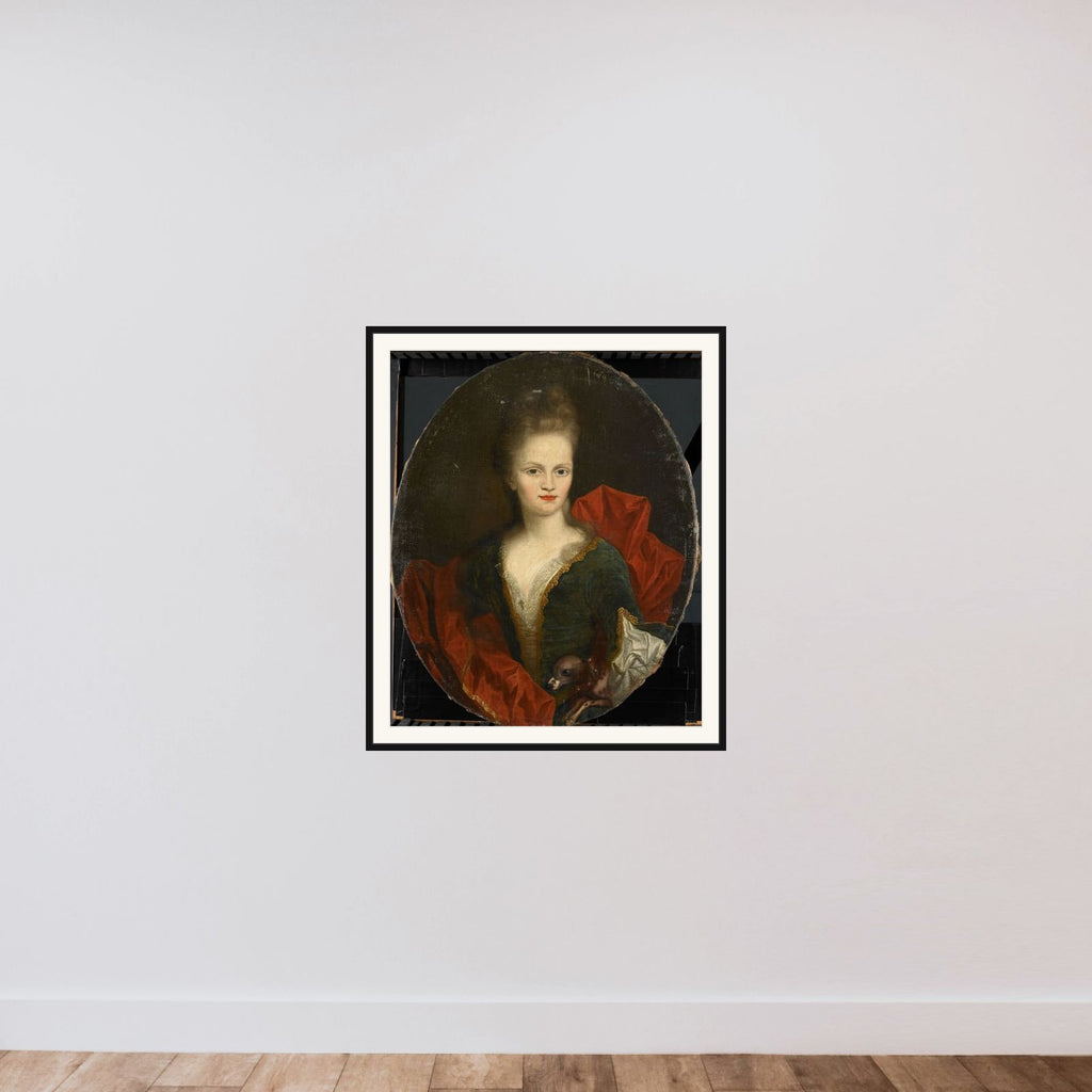 Anna Margaretha van Petcum (1676-1745), Wife of Johan Arnold Zoutman framed — shown to scale