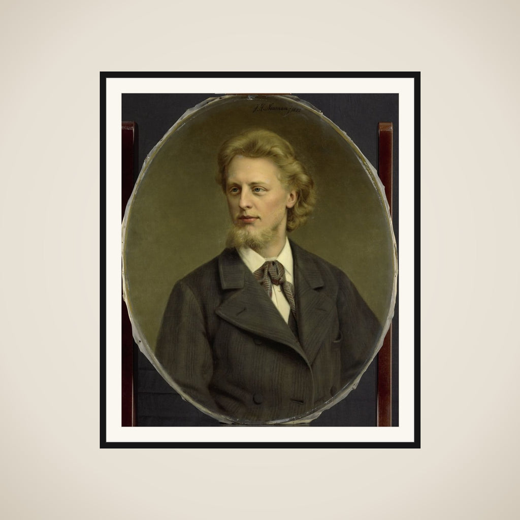 Portrait of Jacques Fabrice Herman Perk (1859-1881) framed