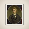 Portrait of Jacques Fabrice Herman Perk (1859-1881) framed