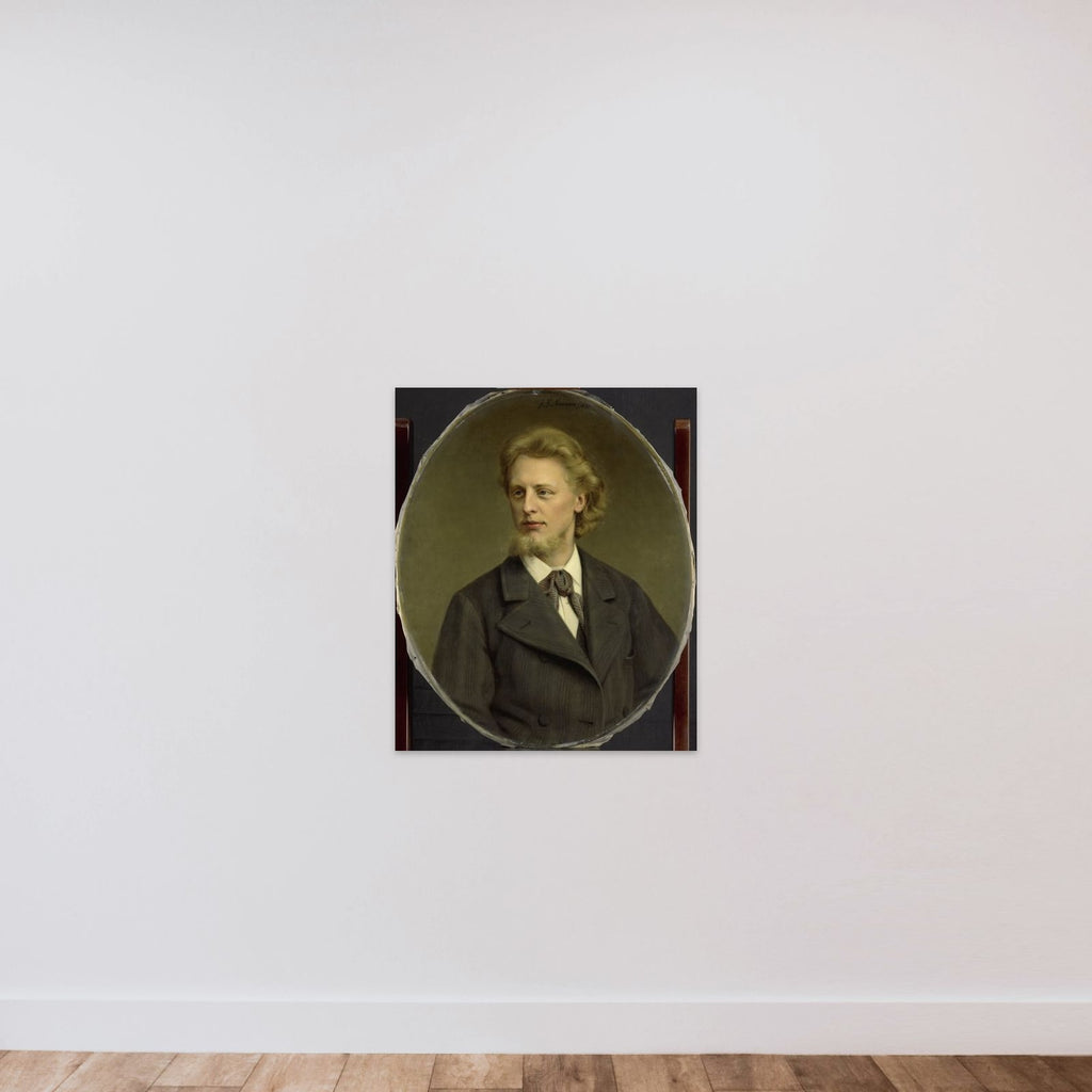 Portrait of Jacques Fabrice Herman Perk (1859-1881) unframed — shown to scale