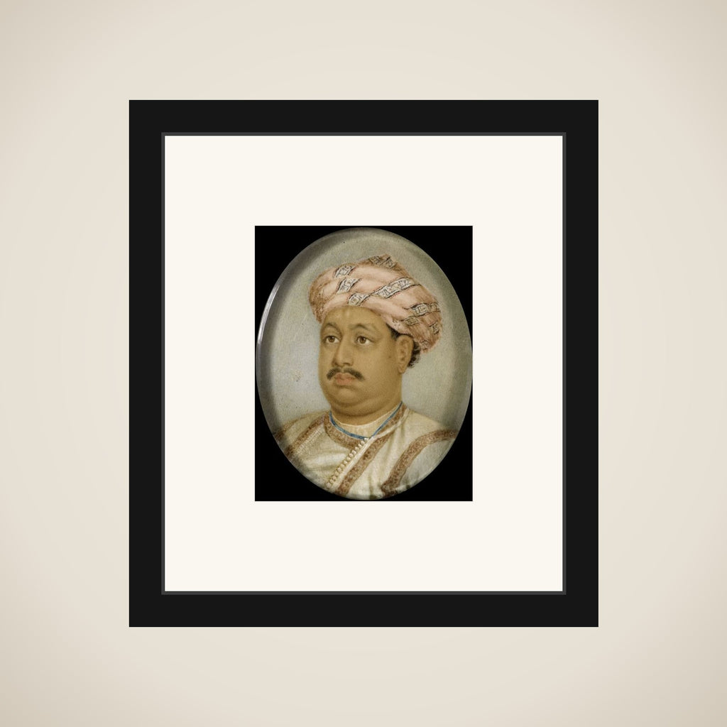 Portrait of een Indiase prins framed