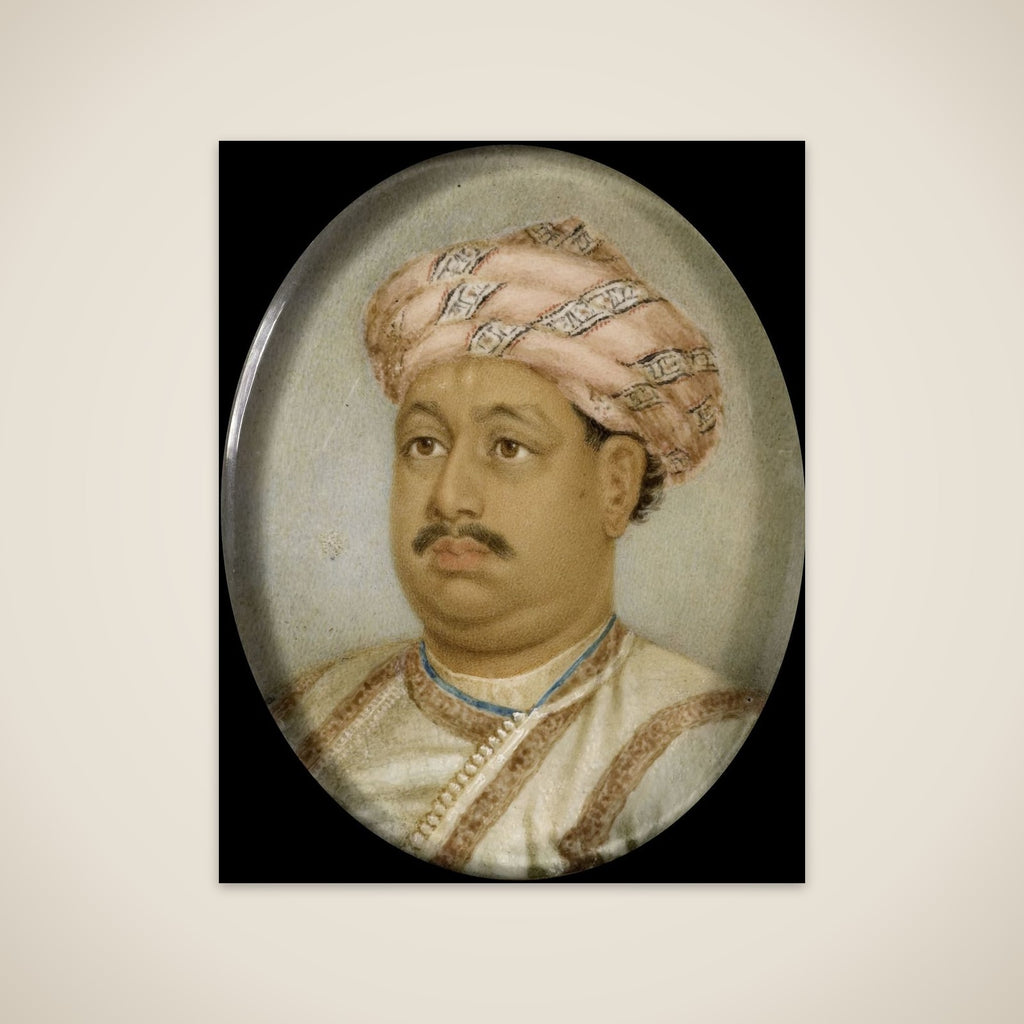 Portrait of een Indiase prins unframed print