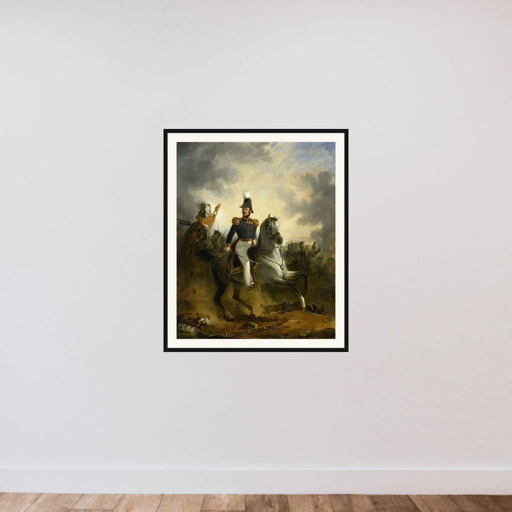 Lieutenant-General Frederik Knotzer in the Battle of Houthalen, during the 10 Days' Campaign, 1831 framed — shown to scale
