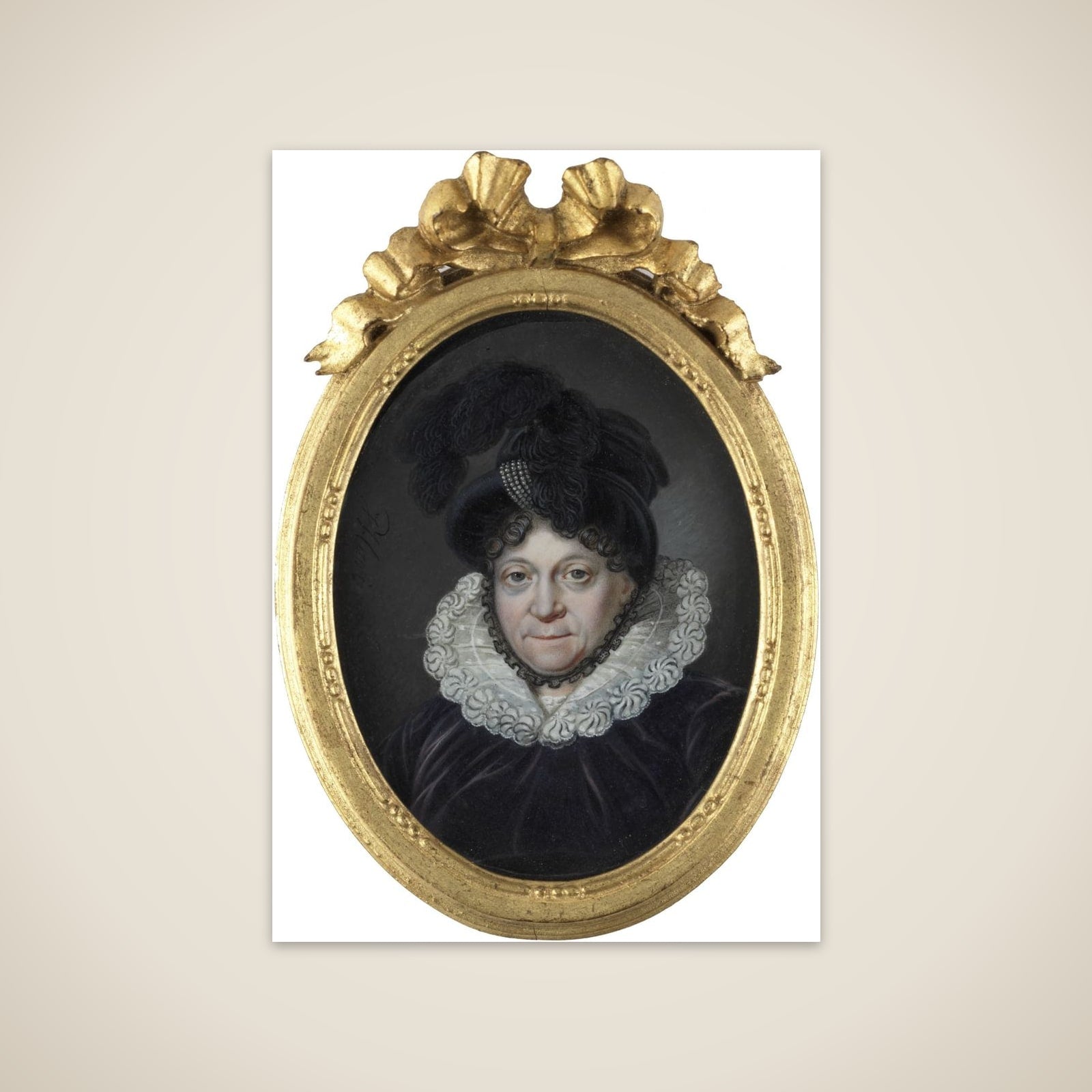 Frederika Sophia Wilhelmina (1751-1820), prinses van Pruisen. Sedert de dood van Willem V Prinses Douairière van Oranje unframed print