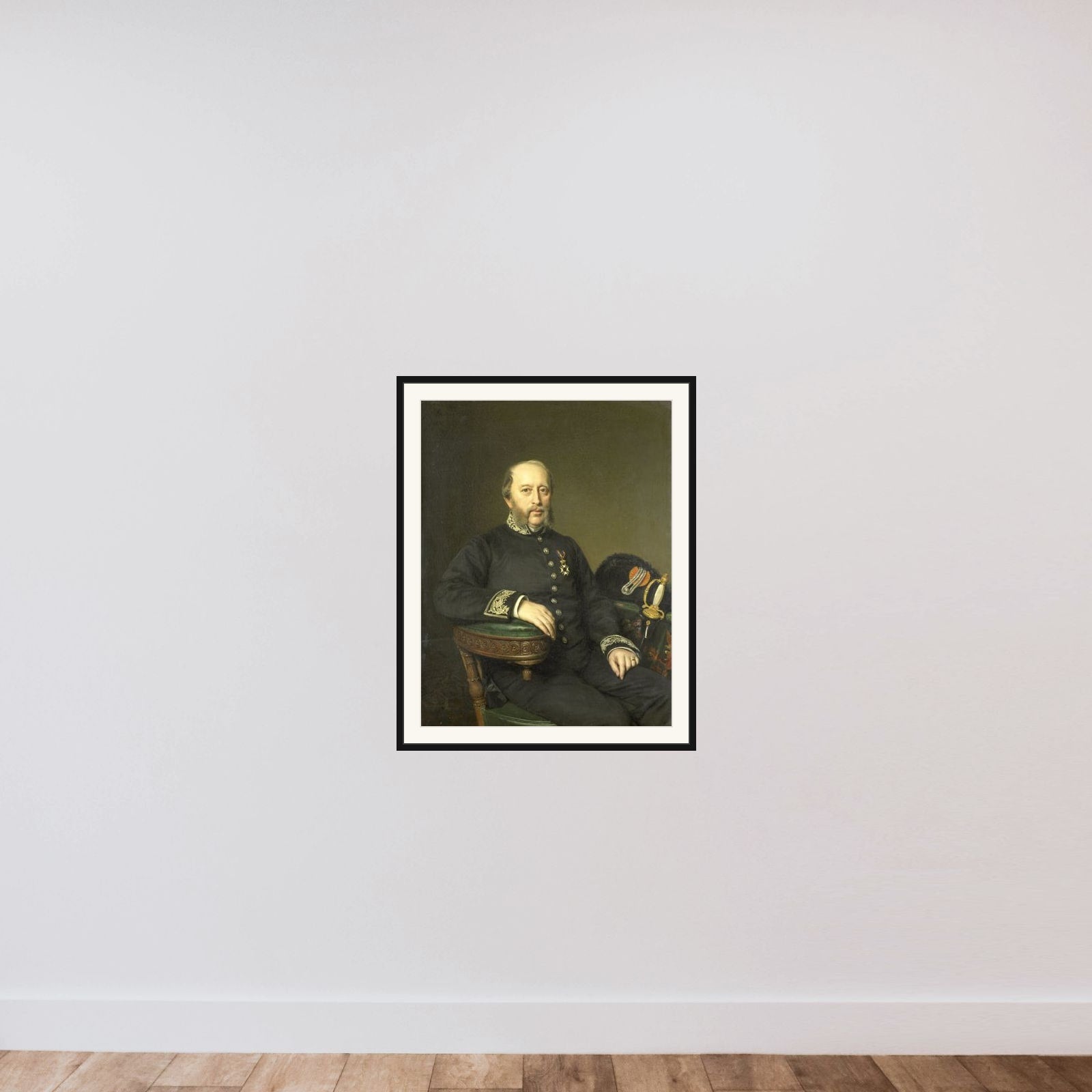 Gerard Johan Verloren van Themaat (1809-90). Lid van de Gedeputeerde Staten van Utrecht framed — shown to scale