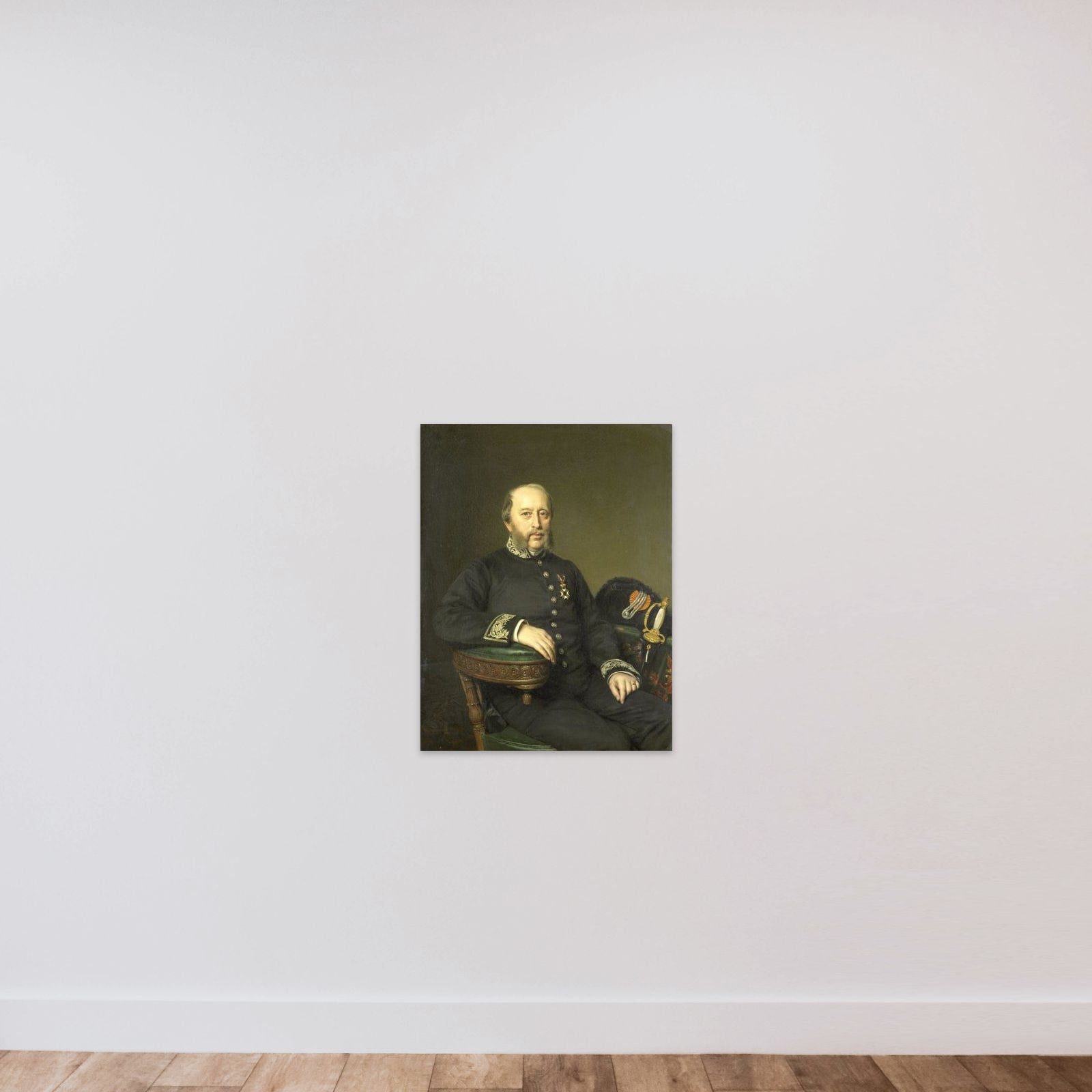Gerard Johan Verloren van Themaat (1809-90). Lid van de Gedeputeerde Staten van Utrecht unframed — shown to scale