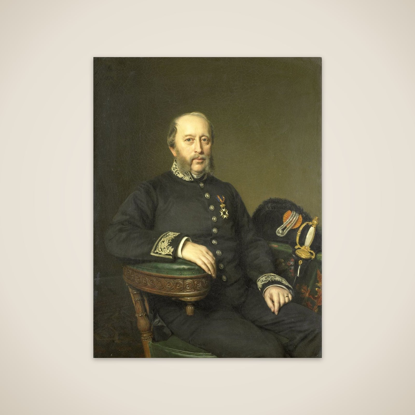 Gerard Johan Verloren van Themaat (1809-90). Lid van de Gedeputeerde Staten van Utrecht unframed print