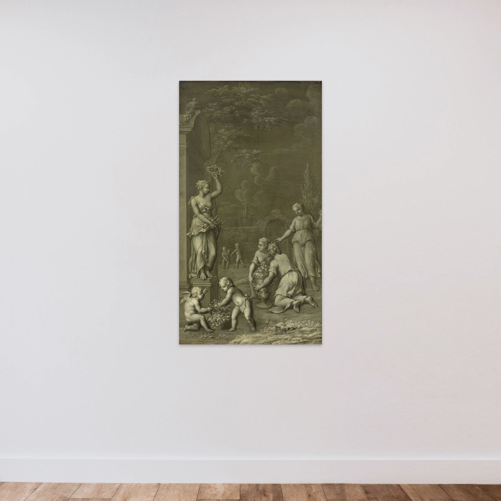 Homage to Pomona unframed — shown to scale