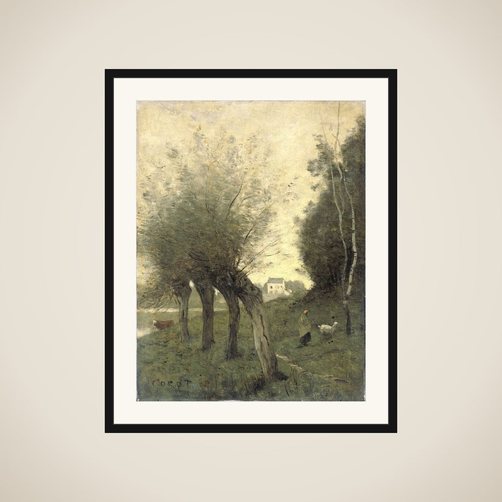 Landscape with Pollard Willows framed